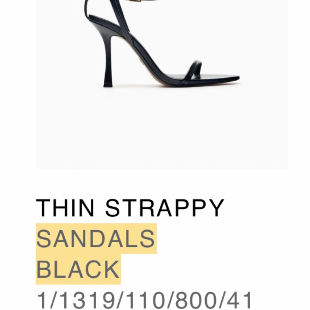 Zara sandal / heel